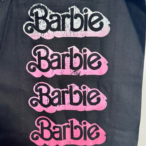 NWT. Primark. Barbie The Movie At Primark Barbie Logo Print Tote Bag. - Picture 5 of 10